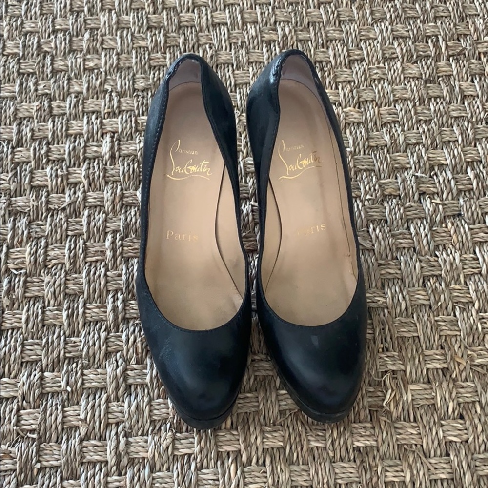 louboutin plateau pumps